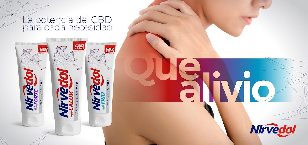 Crema Nirvedol Frío 60g con 180 mg de CBD. Refrescante con Mentol, Árnica y Caléndula